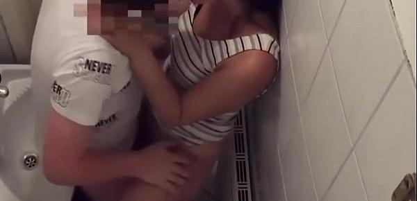  Fucked her in restaurant toilet